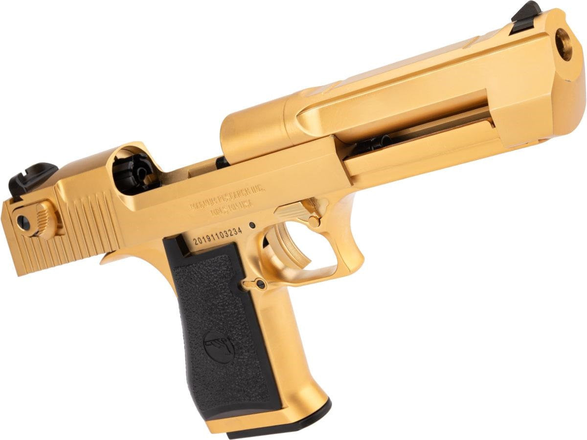 CYBERGUN LICENSED WE Desert Eagle .50 AE Full Metal Gas Blowback Airsoft Pistol (Gold)