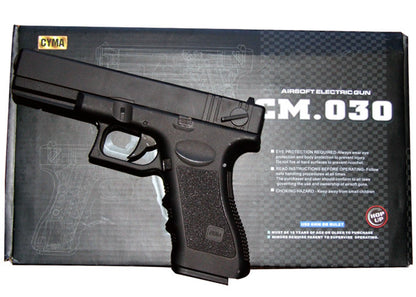 CYMA G18C SEMI/FULL AUTO Electric Pistol AEP (Black)