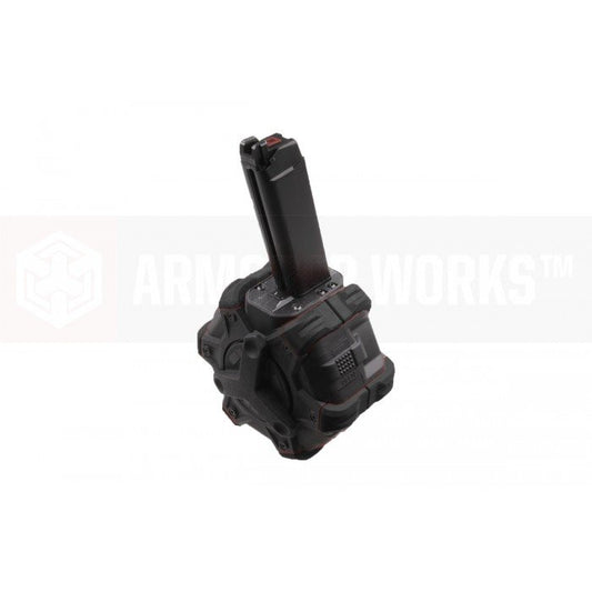 BK 350rds Drum Airsoft Toy Mag For Marui WE AW G17 G18c G19 G22 G23 G26 G34 GBB