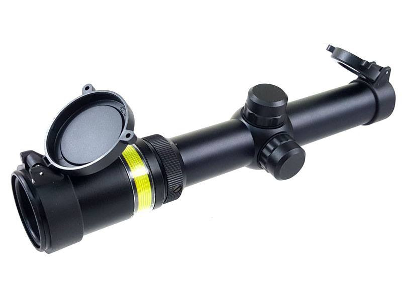 BOG 1.5-6X24 OPTIC FIBRE (GREEN) Illuminated Rifle Scope With Mount BO-SSC3101BK