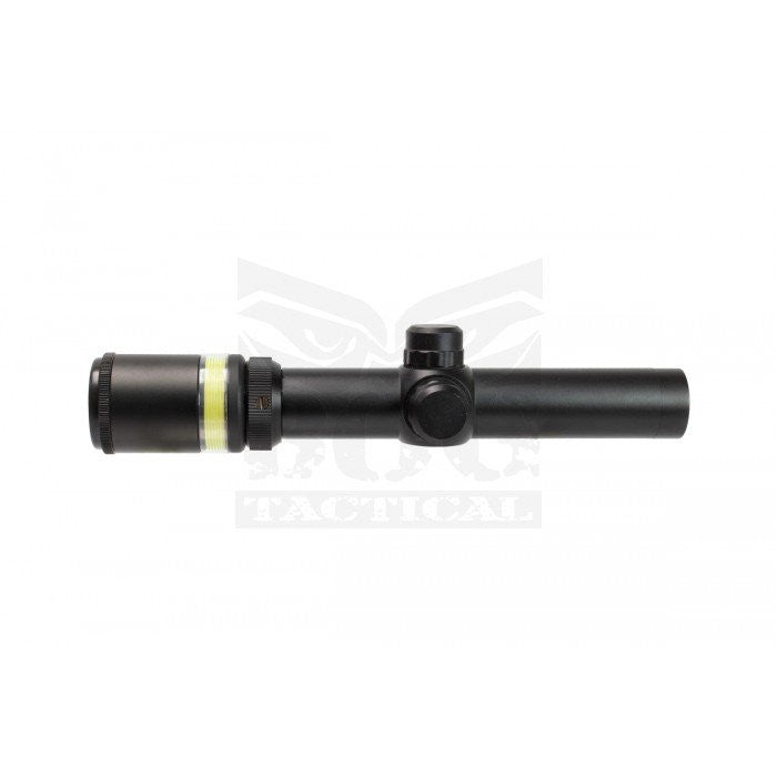 BOG 1.5-6X24 OPTIC FIBRE (GREEN) Illuminated Rifle Scope With Mount BO-SSC3101BK