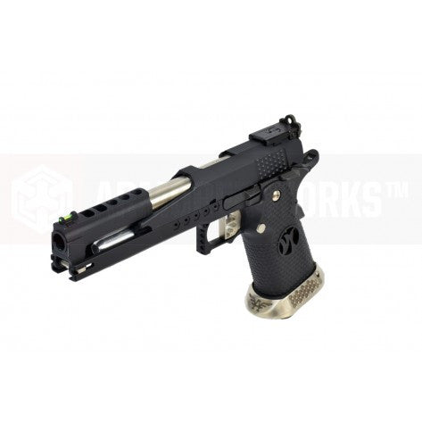 Armorer Works 6 inch Dragon Hi-Capa GBB Pistol (Black)