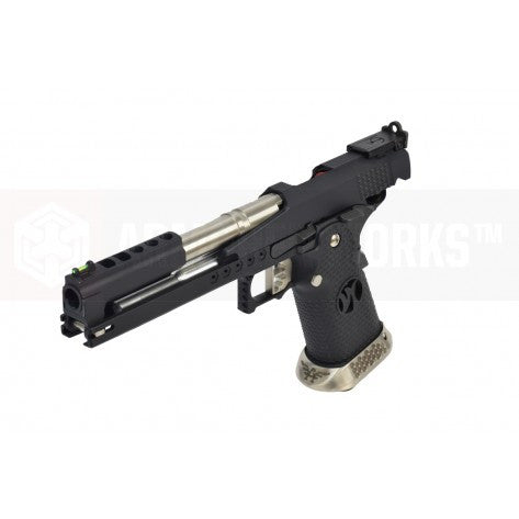 Armorer Works 6 inch Dragon Hi-Capa GBB Pistol (Black)