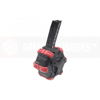 AW Custom 350rds Drum Airsoft Magazine For Tokyo Marui / WE / AW M9 Series GBB