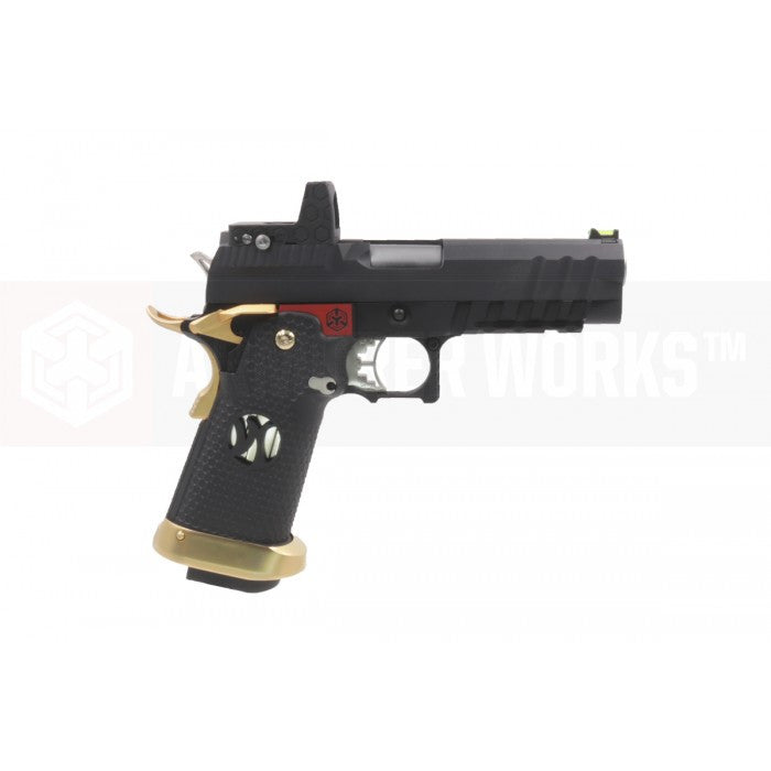 Armoreworks Custom HX2631 GBB Pistol ( Full Auto / Black / Gold )