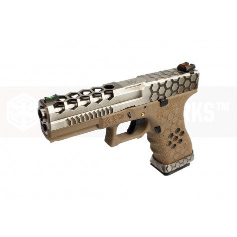 Armorer Works SST HEX CUT GBB Pistol (SV/Tan)