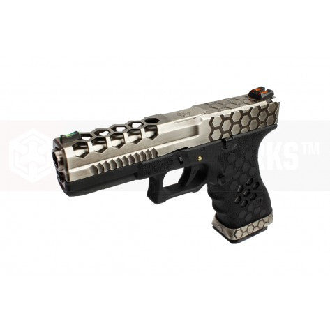 Armorer Works SSB HEX CUT GBB Pistol (SV/BK)