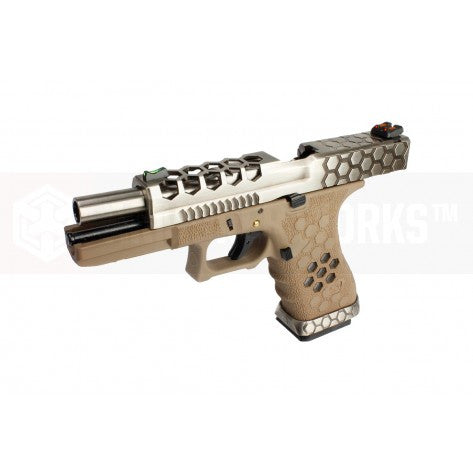 Armorer Works SST HEX CUT GBB Pistol (SV/Tan)
