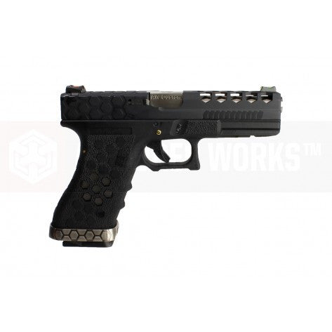 Armorer Works BSB HEX CUT GBB Pistol (BK/BK)