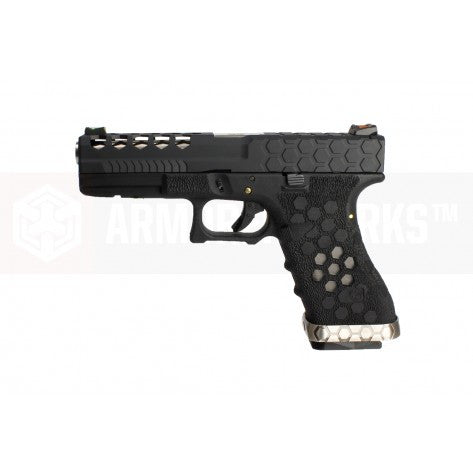 Armorer Works BSB HEX CUT GBB Pistol (BK/BK)