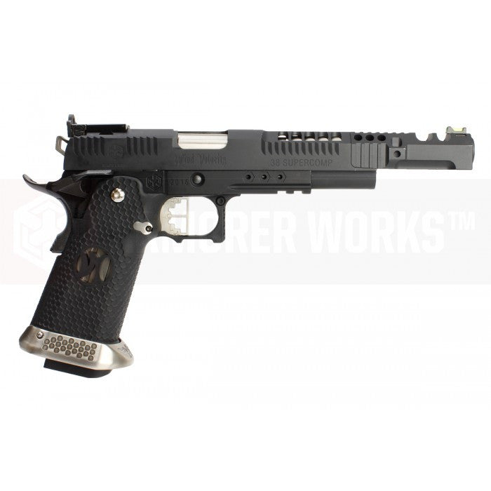 Armoreworks Custom HX2432 .38 SUPERCOMP RACE GBB Pistol ( Full Auto / Black )