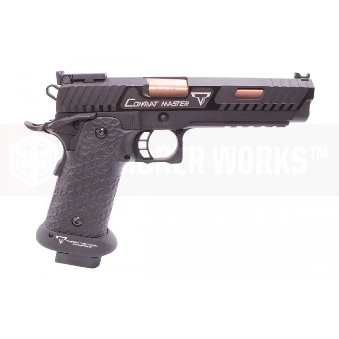 EMG TTI LICENCED 2011 COMBAT MASTER HI-CAPA GBB PISTOL AIRSOFT ( DISTINCT ) ( SEMI & FULL AUTO )