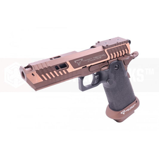 EMG TTI LICENSED JW4 SAND VIPER HI-CAPA GBB PISTOL AIRSOFT ( BY AW CUSTOM / SEMI-AUTO / FULL AUTO / GAS / TT-SV0130 ) ( LICENSED BY TARAN TACTICAL INNOVATIONS ) ( JOHN WICK )