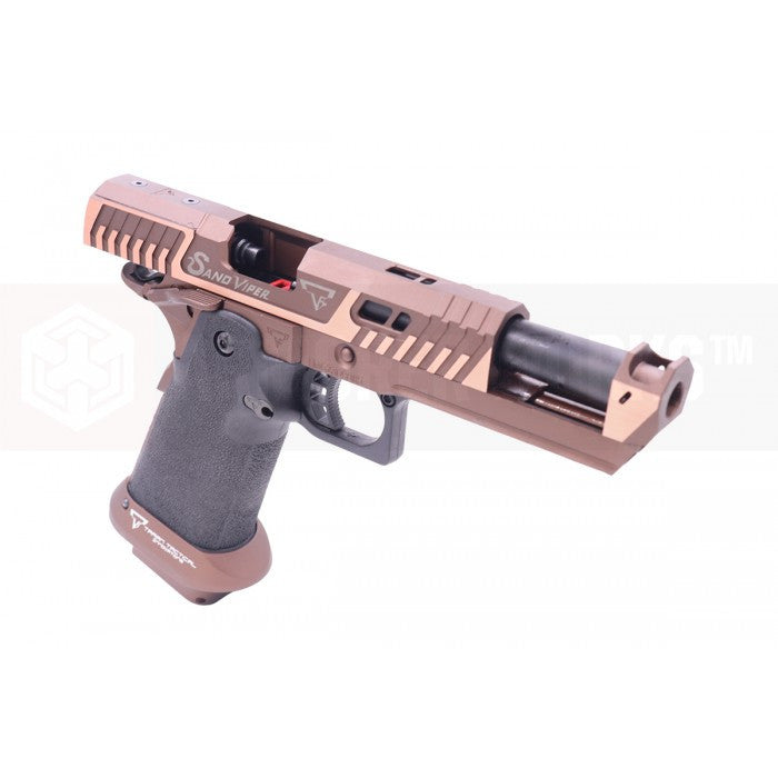 EMG TTI LICENSED JW4 SAND VIPER HI-CAPA GBB PISTOL AIRSOFT ( BY AW CUSTOM / SEMI-AUTO / FULL AUTO / GAS / TT-SV0130 ) ( LICENSED BY TARAN TACTICAL INNOVATIONS ) ( JOHN WICK )