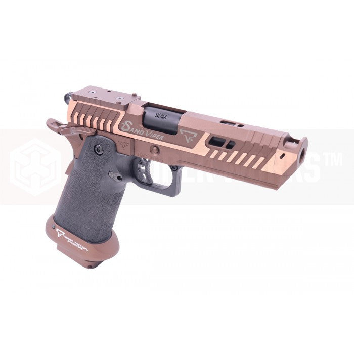 EMG TTI LICENSED JW4 SAND VIPER HI-CAPA GBB PISTOL AIRSOFT ( BY AW CUSTOM / SEMI-AUTO / FULL AUTO / GAS / TT-SV0130 ) ( LICENSED BY TARAN TACTICAL INNOVATIONS ) ( JOHN WICK )