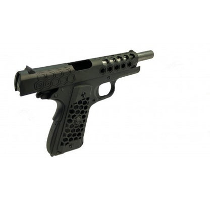 WE M1911 HEX CUT Custom GBB Pistol (Black)